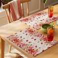 thumbnail image 4 of Red Leaf Placemats Set of 6 Fall Plant Country Vintage Watercolor Beige Place Mats Indoor Wipeable Table Mats Washable Cloth Dining Table Placemats for Kitchen Holiday Party Home Decor 13x19 Inch, 4 of 9