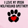 thumbnail image 2 of CafePress - I Love My Irish Wolfhound Brother Body Suit - Long Sleeve Cotton Baby Bodysuit, 2 of 4