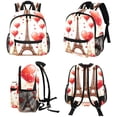 thumbnail image 4 of Eiffel Tower Valentine's Day Airport Backpack Preppy Cute Mini Shoulder School Backpack Lightweight with Adjustable Shoulder Strap Large Capacity Printed Design, 4 of 6