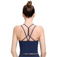 thumbnail image 1 of Camiseta de entrenamiento sin mangas con ombligo abierto para mujer kaili Sencillez, 1 of 2