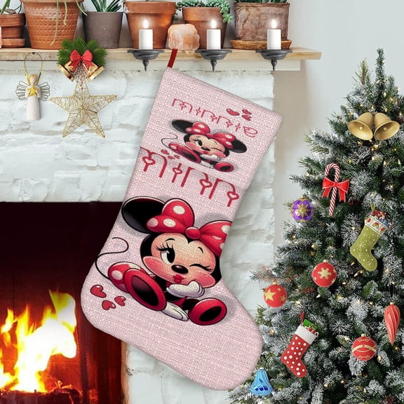 Minnie Bowtique Themed Christmas Socks