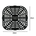 thumbnail image 3 of 1Pc Air Fryer Replacement Grill Pan, Air Fryer Rack Replacement Parts Accessories Grill Plate Crisper Plate Tray, Non-Stick, Dishwasher Safe, 3 of 15