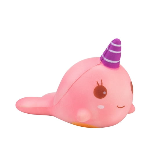 4 Inches Squishies Whale with Temperature Color Change Narwhal Slow Rising Kawaii Scented Soft Animal Squishies Toys