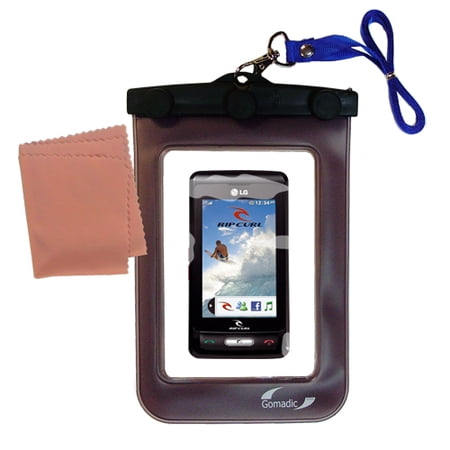 Gomadic Clean and Dry Waterproof Protective Case Suitablefor the LG KP550 Rip Curl to use Underwater