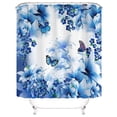 thumbnail image 3 of Rideau de Douche Décoratif de Jardin avec Anneaux et Pompons, 3 of 6