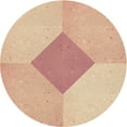 thumbnail image 1 of Ahgly Company Machine Washable Indoor Round Transitional Sunrise Orange Area Rugs, 5' Round, 1 of 7