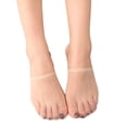 thumbnail image 4 of Sheer Mesh Toe Top Socks Not Show Liner Half Socks for Women Seamless Grip Nonslip Socks Invisible Toe Covers Socks, 4 of 9