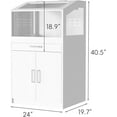 thumbnail image 6 of Betterhood Hamster Cage with Storage Cabinet,Hamster Cag for Small Animals, Large Hamster Cage and Habitat with Easy View Acrylic Panels for Hamster, Rabbit, Hedgehog (24"x19"x40"), 6 of 7