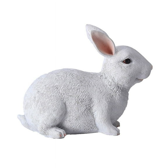 Bunny Statue Rabbits Garden Statues Spring Easter Decorations Polyresin Figurines Indoor Outdoor Patio Yard Home Decorations