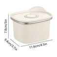 thumbnail image 3 of YIKA Tupperware Container Microwaveable Stainless Steel Airtight Storage Container Kitchen Storage H, 3 of 6