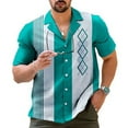 thumbnail image 2 of Totyc Casual and Stylish Men's Retro Striped Bowling Shirt Vintage Button Down Tops, 2 of 8