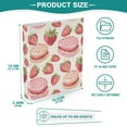 thumbnail image 5 of Strawberry Cakes 3 Ring Binders 1.5 inch Hardcover File Folders with Interior Pockets A4 Size Organizer for School Office Hospital, 5 of 8