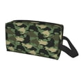 thumbnail image 2 of Goofa Camouflage Shark Printed Toiletry Bag with Handle,Large Capacity Travel Makeup Cosmetic Bag for Women, Carry on Airport Airline Compliant Bag, 2 of 9