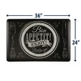 thumbnail image 4 of Home Sweet Home Anti Fatigue Kitchen Floor Mat - Non Slip Foam Comfort Standing Mat with Stain & Water Resistant Surface (Black Bon Appetit, 24" W x 36" L), 4 of 8