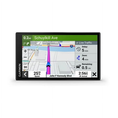 Garmin - DriveSmart 66 6" GPS with Built-In** Bluetooth, Map Updates and Traffic Updates - Black