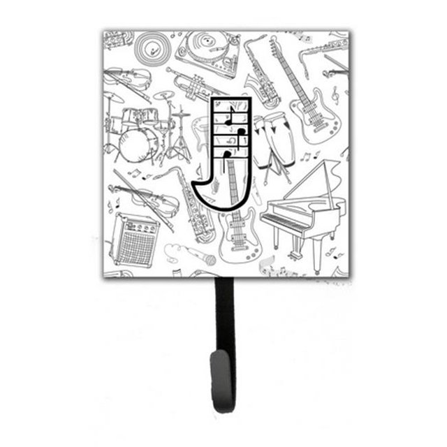 Carolines Treasures CJ2007-JSH4 Letter J Musical Note Letters Leash & Key Holder