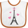 thumbnail image 3 of Inktastic Paris Lover Eiffel Tower Girls Baby Bib, 3 of 4