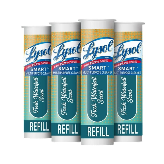 Lysol Smart Refill Cartridges, 4 x 0.195FL.OZ (5.76mL) (Pack of 4) Fresh Waterfall
