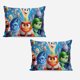 thumbnail image 2 of Juego de edredón Inside Out 2 Comfort Twin para niños y adultos, regalo de 3 piezas, estampado de dibujos animados, tamaño King, funda de almohada y sábana, 2 of 6