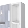 thumbnail image 5 of Bathroom Storage Cabinet Medicine 18H" Single Door Cabinet, Two External Shelves, Three Interior Shelves , White,Bathroom Vanity, 5 of 5