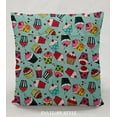 thumbnail image 3 of Teal Cupcakes Pillowcase / Pillow Cover (26 x 26), 3 of 4