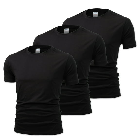 [NYfashioncity] Timeless Unisex Premium Cotton T-Shirts - Perfect for Active & Casual Wear, 3-Pack, Black, M