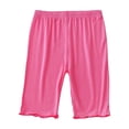 thumbnail image 5 of CPNG Toddler Girls Five Quarter Pants Candy Colored Shorts Ruffled Half Length Solid Color Leggings Shorts(Hot Pink,6-7 Years), 5 of 5