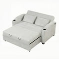 thumbnail image 2 of Modern Chenille 61.6" Pull Out Sofa Bed with Adjustable Backrest and USB Ports for Living Room, 2 of 26