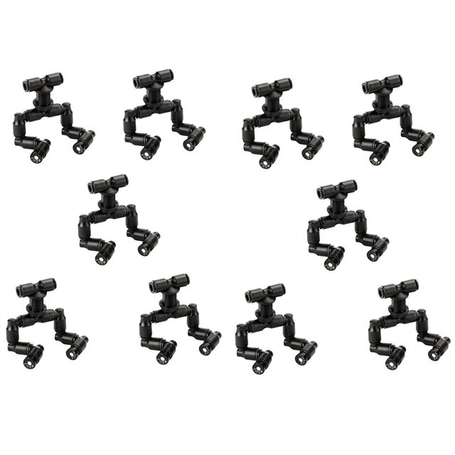 10X Reptiles Fogger Mist Sprinkler Rainforest Tank 360 Adjustable Aquarium Aquatic Pet Cooling System