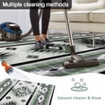 thumbnail image 5 of Sage Green Boho Outdoor Rug 6x9 Ft - Reversible Patio Rug Outdoor Camping Rugs, Southwestern Ethnic Aztec Retro Geometric Indoor Outdoor Area Rugs, Non-Slip Outdoor Carpet Runner for Deck/Porch, 5 of 8