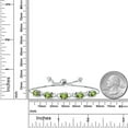 thumbnail image 5 of Gem Stone King 4.50 Cttw Green Peridot Tennis Bracelet for Women | 925 Sterling Silver | Gemstone August Birthstone | Oval 7X5MM | Fully Adjustable up to 9 inches, 5 of 6