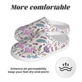 thumbnail image 6 of Yiaed Summer with Flamingo Print Slippers Fuzzy Warm Cozy Slippers Non Slip House Slippers For Indoor Outdoor Slippers House Slippers-39/40, 6 of 7