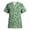 Green, variant on Delconic Women’s Stretch Quick Dry V Neck Short Sleeve Printed Scrub Top with Pockets for Healthcare and Nursing Uniforms Beige L