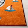 thumbnail image 3 of SAFAVIEH Carousel Kids Devan Train Track Area Rug, Red/Ivory, 6'7" x 9', 3 of 11