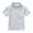 X1Grey, variant on lnmuld Boys' Short Sleeve Striped Polo Shirt - Turquoise, White & Blue Collared Shirt with Cute Embroidery for School, Play & Casual Wear Color:Blue,Size:10-11 Years