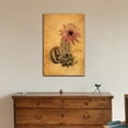 thumbnail image 2 of wall26 Canvas Wall Art - Cactus on Vintage Background - Gallery Wrap Modern Home Art | Ready to Hang - 24x36 inches, 2 of 3