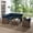 Brown-Navy, variant on Crosley Furniture Bradenton 5 Pc Fabric Patio Sectional Set in Brown and Navy