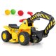 thumbnail image 1 of Costway Los niños eléctricos 6V montan en el tractor del juguete del juego de simulación de la excavadora con el aro de baloncesto, 1 of 6