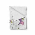 thumbnail image 2 of Retirement Party Soft Flannel Fleece Blanket, Colorful Hand-Drawn Doodle Happy Retirement Inscription with Floral Motifs, Cozy Plush for Indoor and Outdoor Use, 50" x 70", Multicolor, by Ambesonne, 2 of 6