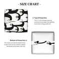 thumbnail image 5 of Lsque Cartoon Penguin Printed Tissue Box Cover Holder, Facial Paper Organizer Dispenser,Square with Bottom Belt, PVC Leather Decorative Organizer, 5 of 8