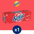 thumbnail image 3 of Sunkist Caffeine Free Strawberry Soda Pop, 12 fl oz, 12 Pack Cans, 3 of 15