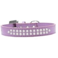 thumbnail image 1 of Two Row Pearl Size 16 Lavender Dog Collar, 1 of 1