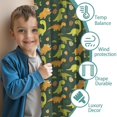 thumbnail image 3 of Blackout Kids Curtains,DarkGreen Cartoon Dinosaurs Eggs Pattern Childrens Insulated Curtains Set Of 2,Bedroom Essentials,Toddler Room Decor 52"x84", 3 of 5