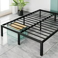 thumbnail image 2 of Wangbujianwang 14 Inch King size Bed Frame -  Metal Platform Bed Frames Mattress Foundation with Steel Slat Support, No Box Spring Needed, Storage Space Under Base, Easy Assembly, Black, 2 of 10