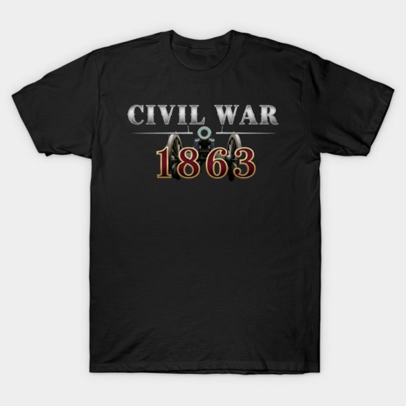 Civil War 1863 American History Cannon Unisex T-shirt M10528, up to size 5XL