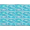 thumbnail image 1 of Ahgly Company Machine Washable Indoor Rectangle Transitional Bright Turquoise Blue Area Rugs, 3' x 5', 1 of 7