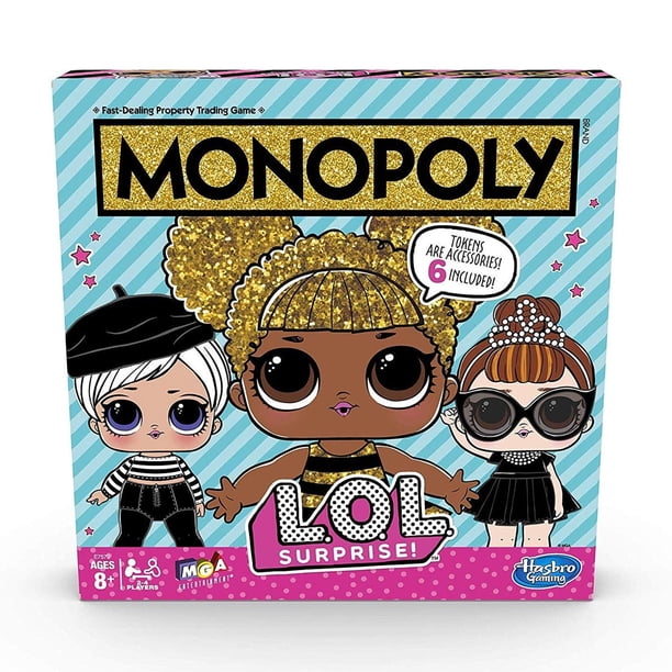 Juego de mesa Monopoly L.O.L. Surprise Edition para niños mayores de 8 años