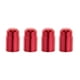 thumbnail image 1 of Paquete de 4 tapones para válvulas Presta de bicicleta, aluminio anodizado, para Presta/Schrader Rojo Schrader, 1 of 6