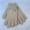 Beige, variant on Womens Green Winter Touchscreen Gloves - Acrylic Knit with Ribbed Cuff & Cute Embroidery,Size Free Size