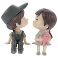 thumbnail image 1 of 1 par de figuras de enamorados, estatuas de muñecas para parejas, adornos para el hogar y el escritorio., 1 of 6